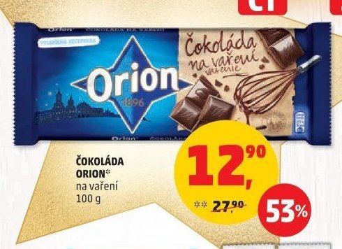 Čokoláda Orion na vaření 100 g