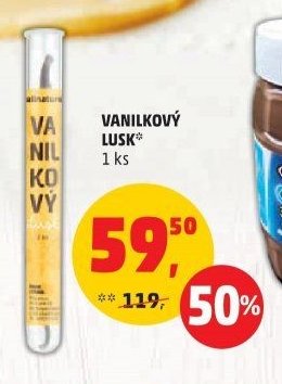 Vanilkový lusk 1 ks