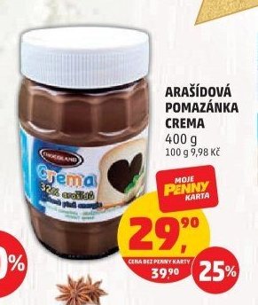Arašídová pomazánka Crema 400 g