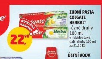 Zubní pasta Colgate Herbal