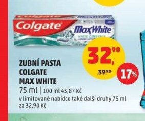 Zubní pasta Colgate Max White