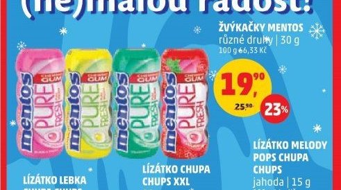 Žvýkačky Mentos