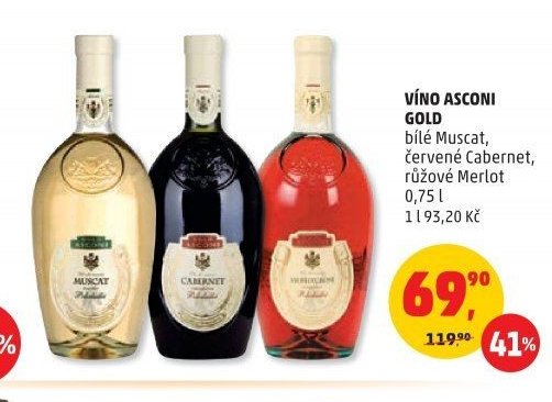 Víno Asconi Gold
