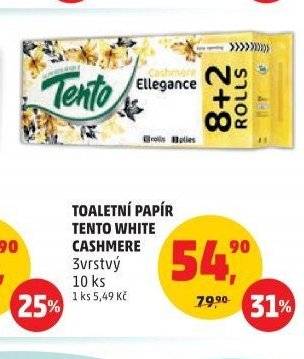 TOALETNÍ PAPÍR TENTO WHITE CASHMERE