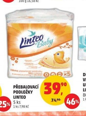 PŘEBALOVACÍ PODLOŽKY LINTEO