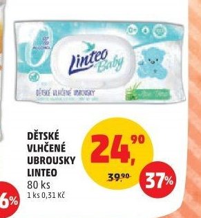 DĚTSKÉ VLHČENÉ UBROUSKY LINTEO