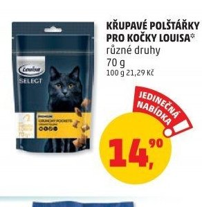Křupavé polštářky pro kočky Louisa