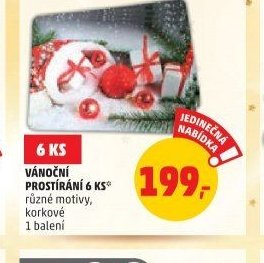 VÁNOČNÍ PROSTÍRÁNÍ 6 KS
