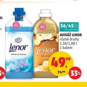 Aviváž Lenor různé druhy