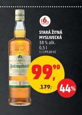 STARÁ ŽITNÁ MYSLIVECKÁ 38 % alk. 0,5 l