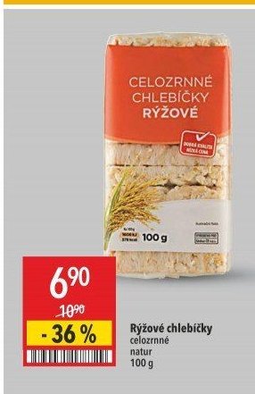 Rýžové chlebíčky celozrnné natur