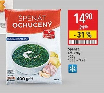 Špenát ochucený