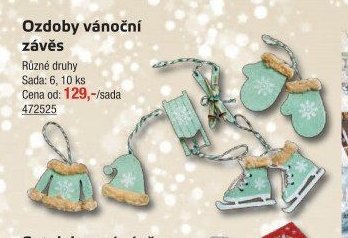 Ozdoby vánoční závěs - UNI HOBBY akcniletaky.com