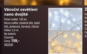 Vánoční osvětlení nano dvojité - UNI HOBBY akcniletaky.com