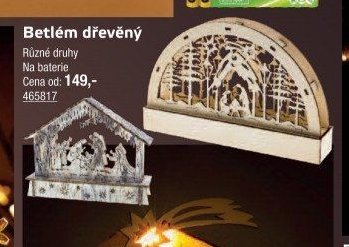 Betlém dřevěný - UNI HOBBY akcniletaky.com