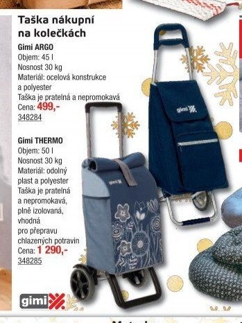 Taška nákupní na kolečkách Gimi ARGO / THERMO - UNI HOBBY akcniletaky.com
