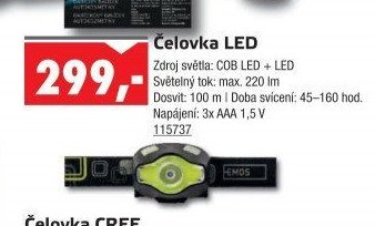 Čelovka LED - UNI HOBBY akcniletaky.com