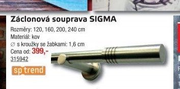 Záclonová souprava SIGMA - UNI HOBBY akcniletaky.com