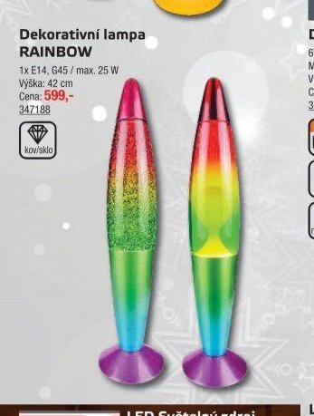 Dekorativní lampa RAINBOW - UNI HOBBY akcniletaky.com