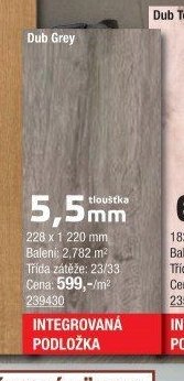 Dub Grey (Vinylové SPC podlahy) - UNI HOBBY akcniletaky.com