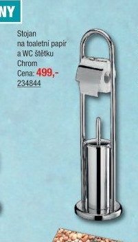 Stojan na toaletní papír a WC štětku Chrom - UNI HOBBY akcniletaky.com