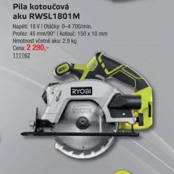Pila kotoučová aku RWSL1801M - UNI HOBBY akcniletaky.com