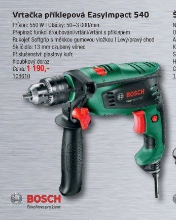 Vrtačka příklepová EasyImpact 540 - UNI HOBBY akcniletaky.com
