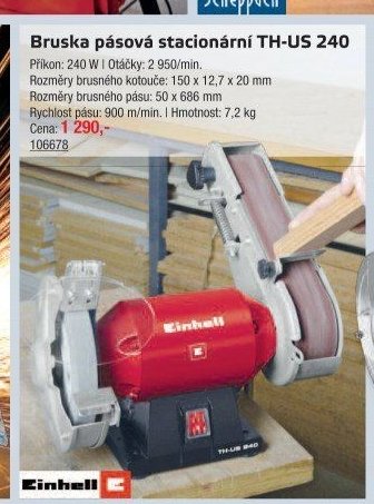 Bruska pásová stacionární TH-US 240 - UNI HOBBY akcniletaky.com