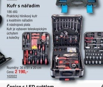 Kufr s nářadím 186 dílů - UNI HOBBY akcniletaky.com
