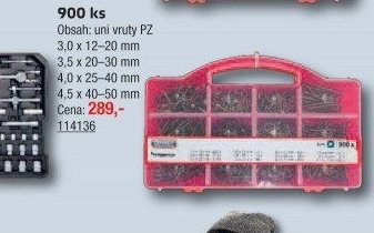 Sada uni vrutů 900 ks - UNI HOBBY akcniletaky.com