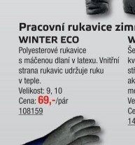 Pracovní rukavice zimní WINTER ECO - UNI HOBBY akcniletaky.com
