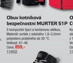 Obuv kotníková bezpečnostní MURTER S1P - UNI HOBBY akcniletaky.com