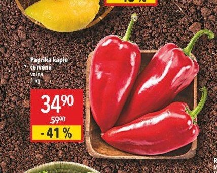 Paprika kapie červená