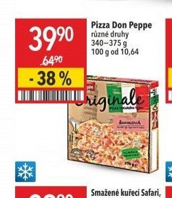 Pizza Don Peppe různé druhy