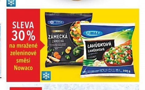 Zámecká a Lahůdková zeleninová směs Nowaco