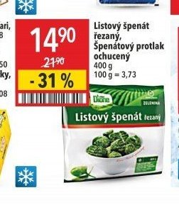 Listový špenát řezaný, Špenátový protlak ochucený