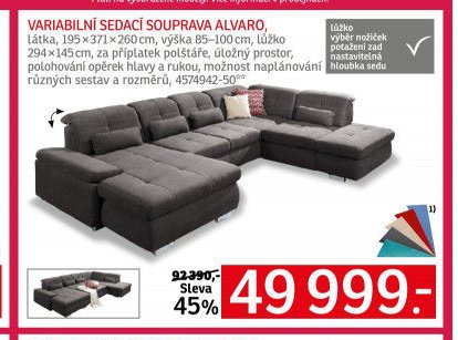 Variabilní sedací souprava ALVARO