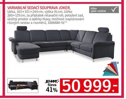 Variabilní sedací souprava JOKER