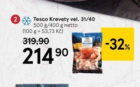 Tesco Krevety vel. 31/40