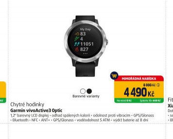 Chytré hodinky Garmin vivoActive3 Optic