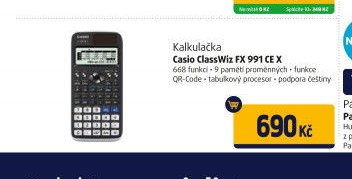 Kalkulačka Casio ClassWiz FX 991 CE X