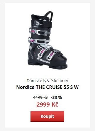 Dámské lyžařské boty Nordica THE CRUISE 55 S W