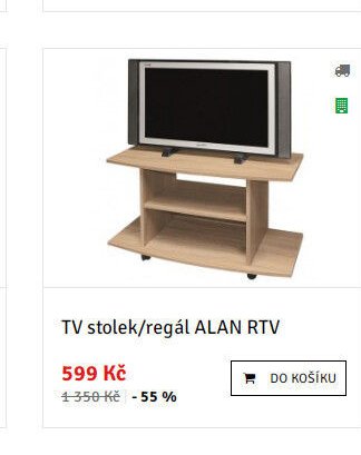 TV stolek/regál ALAN RTV - ASKO akcniletaky.com