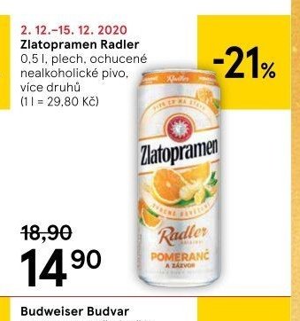 Zlatopramen Radler