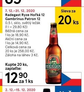 Radegast Ryze Hořká 12