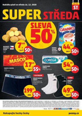 akční leták Penny Market 10.12.2020-16.12.2020