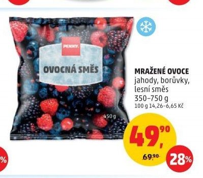 MRAŽENÉ OVOCE jahody, borůvky, lesní směs