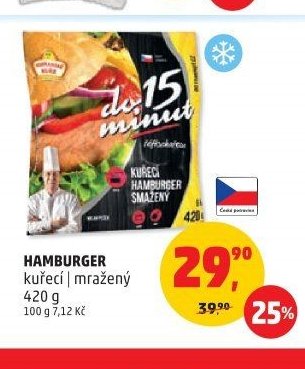 HAMBURGER kuřecí | mražený