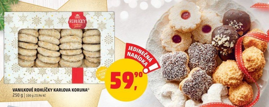 VANILKOVÉ ROHLÍČKY KARLOVA KORUNA