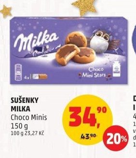 SUŠENKY MILKA Choco Minis